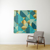 geometrische stof, naadloze patchwork. wandkleed (In situ)