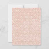 Geometrische stomp - abrikozenstrook notitiekaartje (Achterkant)
