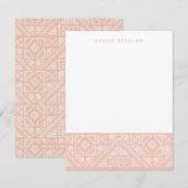 Geometrische stomp - abrikozenstrook notitiekaartje (Voorkant / Achterkant)