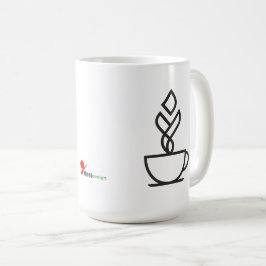Geometrische stoomkoffiemok | Minimalistische lijn Koffiemok