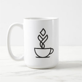 Geometrische stoomkoffiemok | Minimalistische lijn Koffiemok