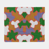 Geometrische streetwear fleece deken (Voorkant (Horizontaal))