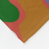 Geometrische streetwear fleece deken (Hoek)