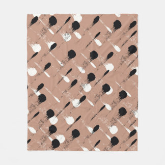 Geometrische strepen Bruin Naadloos Patroon Fleece Deken