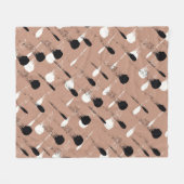 Geometrische strepen Bruin Naadloos Patroon Fleece Deken (Voorkant (Horizontaal))