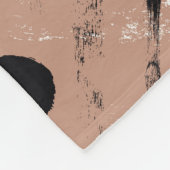 Geometrische strepen Bruin Naadloos Patroon Fleece Deken (Hoek)