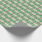 Geometrische strik kerstboom inpakpapier (Hoek)