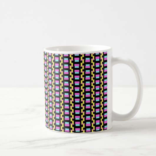 Geometrische strips koffiemok (Rechts)