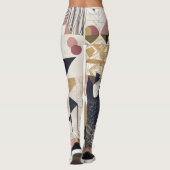 Geometrische stroom: Modern Elegance Leggings Ontw (Achterkant)
