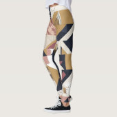 Geometrische stroom: Modern Elegance Leggings Ontw (Links)