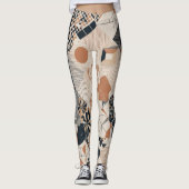Geometrische stroom: Modern Elegance Leggings Ontw (Voorkant)