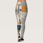 Geometrische stroom: Modern Elegance Leggings Ontw (Achterkant)