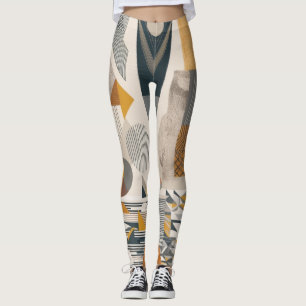 Geometrische stroom: Modern Elegance Leggings Ontw