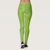 Geometrische structuur van groene tinten leggings (Achterkant)