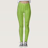 Geometrische structuur van groene tinten leggings (Voorkant)