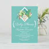 Geometrische Succulenten Terrarium Cactus Baby sho Kaart (Staand voorkant)