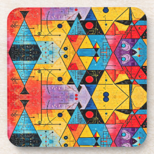 Geometrische symbolen Abstract #02 Bier Onderzetter