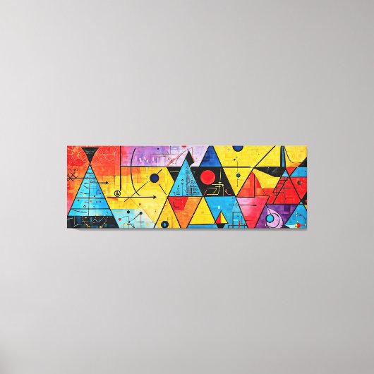 Geometrische symbolen Abstract #02 Canvas Afdruk (Voorkant)