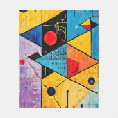 Geometrische symbolen Abstract #02 Fleece Deken (Voorkant)