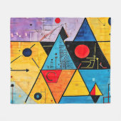 Geometrische symbolen Abstract #02 Fleece Deken (Voorkant (Horizontaal))