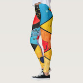 Geometrische symbolen Abstract #02 Leggings (Links)