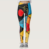Geometrische symbolen Abstract #02 Leggings (Voorkant)