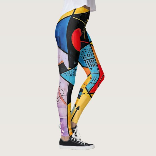 Geometrische symbolen Abstract #02 Leggings (Rechts)