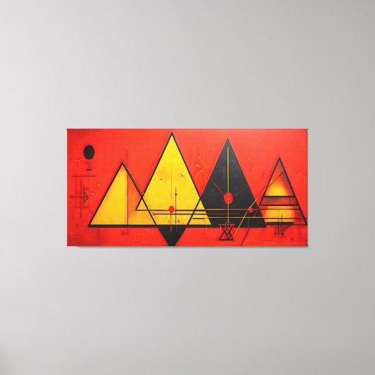 Geometrische symbolen Abstract #03. Canvas Afdruk (Voorkant)