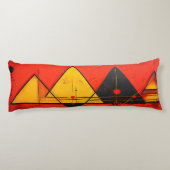 Geometrische symbolen Abstract #03. Lichaamskussen (Achterkant)