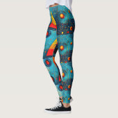 Geometrische symbolen abstract #06. leggings (Links)