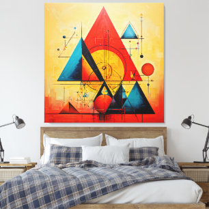 Geometrische symbolen Abstract #08 Canvas Afdruk