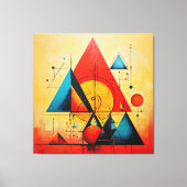 Geometrische symbolen Abstract #08 Canvas Afdruk (Voorkant)