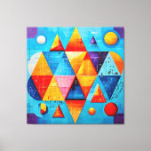 Geometrische symbolen Abstract #09 Canvas Afdruk (Voorkant)