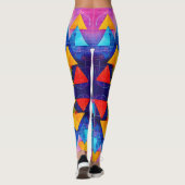 Geometrische symbolen Abstract #10 Leggings (Achterkant)