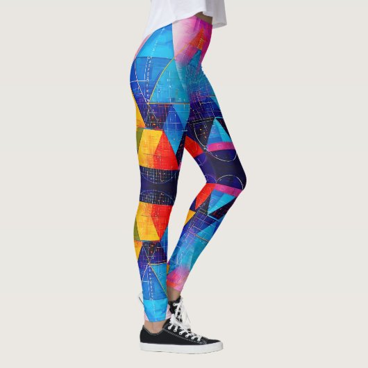 Geometrische symbolen Abstract #10 Leggings (Rechts)