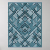 Geometrische symfonie - Abstract patroon Poster (Voorkant)