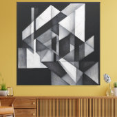 Geometrische Symfonie Canvas Afdruk (Insitu (Woonkamer))