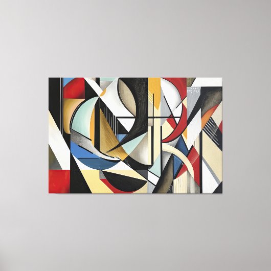 Geometrische symfonie perfecte harmonie canvas afdruk (Voorkant)