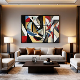 Geometrische symfonie perfecte harmonie canvas afdruk
