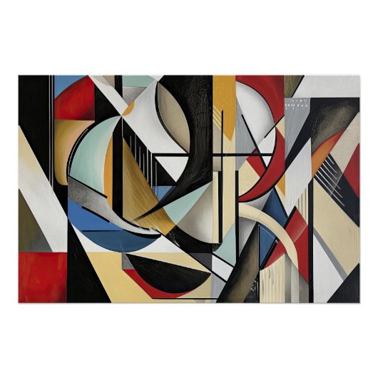 Geometrische symfonie perfecte harmonie perfect poster (Voorkant)