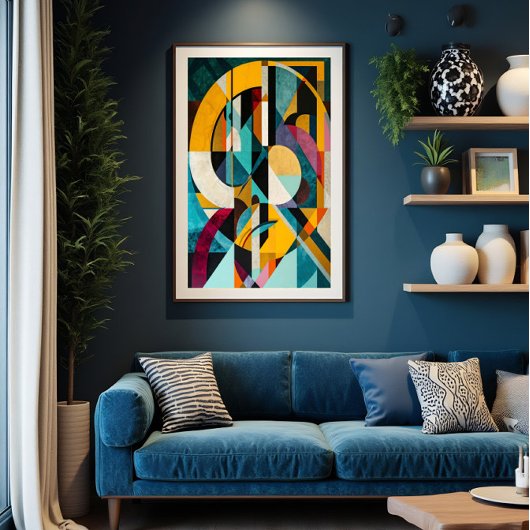 Geometrische symfonie poster