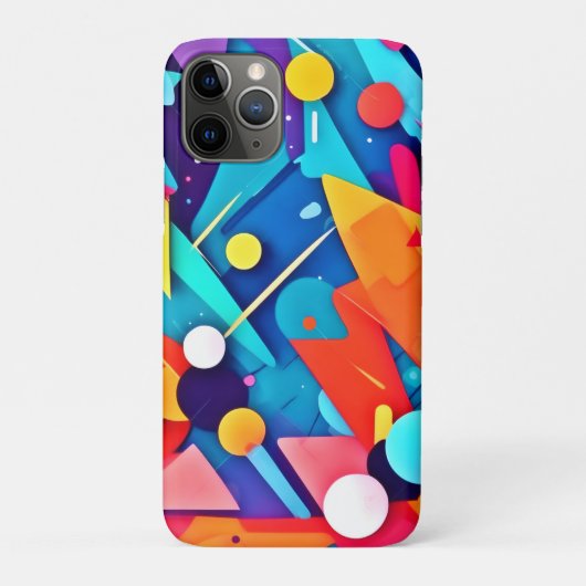 Geometrische symfonie van kleur Case-Mate iPhone case (Achterkant)