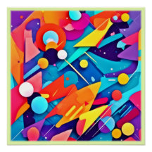 Geometrische symfonie van kleur