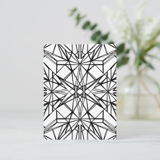 geometrische symmetrie briefkaart (Staand voorkant)