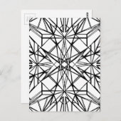 geometrische symmetrie briefkaart (Voorkant / Achterkant)