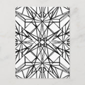 geometrische symmetrie briefkaart (Voorkant)