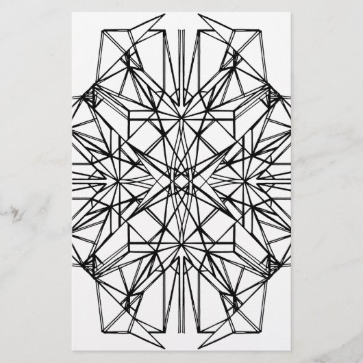 geometrische symmetrie briefpapier (Voorkant)