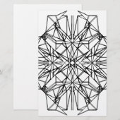 geometrische symmetrie briefpapier (Voorkant / Achterkant)