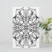 geometrische symmetrie briefpapier (Staand voorkant)