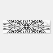 geometrische symmetrie bumpersticker (Voorkant)